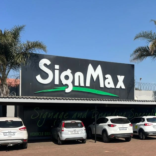 Signmax front entrance branded sign